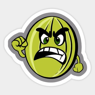 Angry Melon Sticker